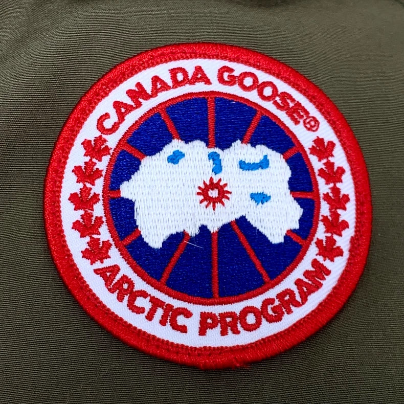 Canada Goose Parka with Hood in Olive Green