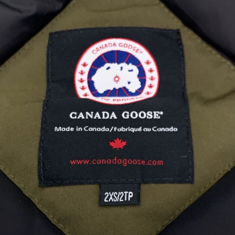 Canada Goose Parka with Hood in Olive Green
