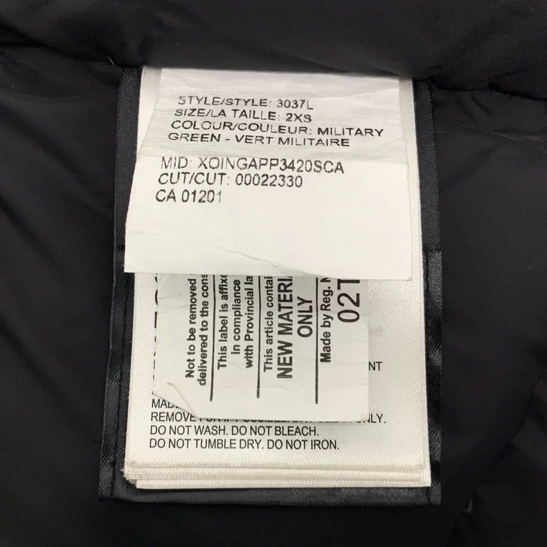 Canada Goose Parka with Hood in Olive Green