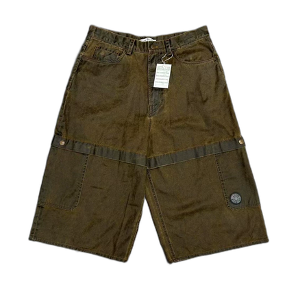Acne Studios Distressed Mud-Dyed Shorts