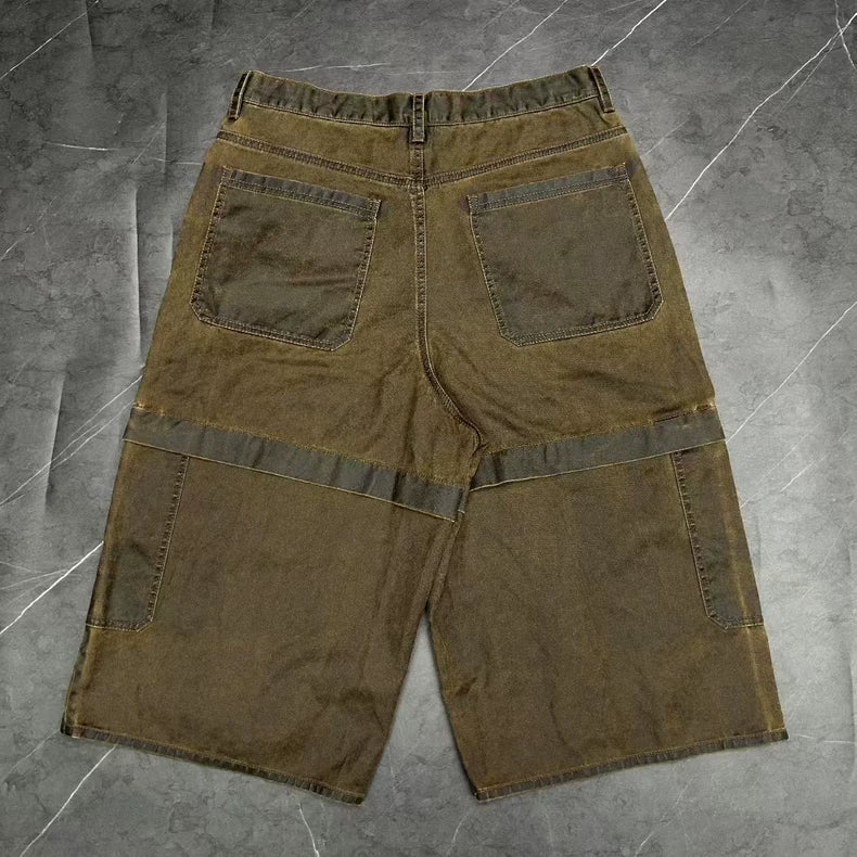 Acne Studios Distressed Mud-Dyed Shorts