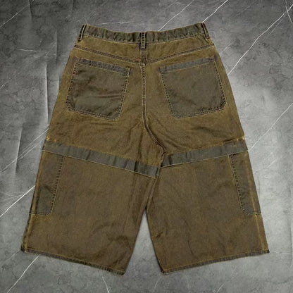 Acne Studios Distressed Mud-Dyed Shorts