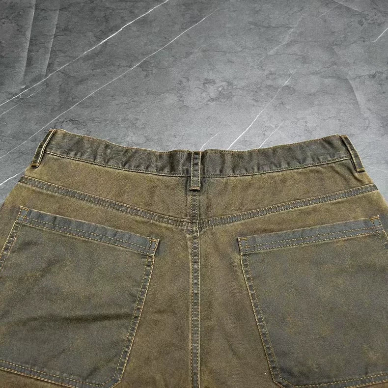 Acne Studios Distressed Mud-Dyed Shorts