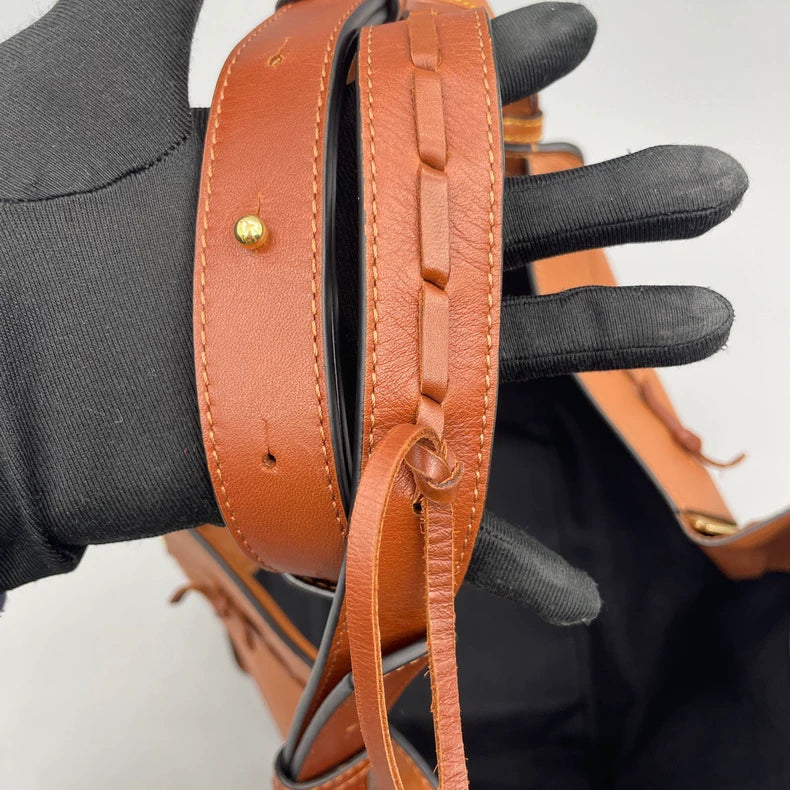 Loewe Hammock Crossbody Bag in Caramel Color