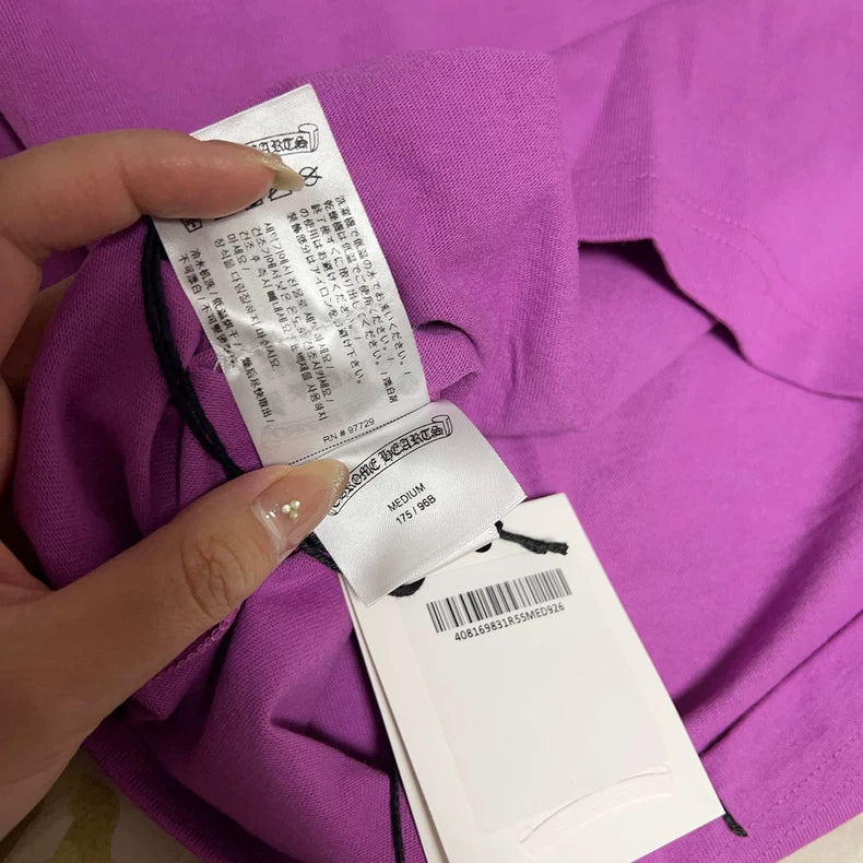 Chrome Hearts Purple Short Sleeve T-Shirt
