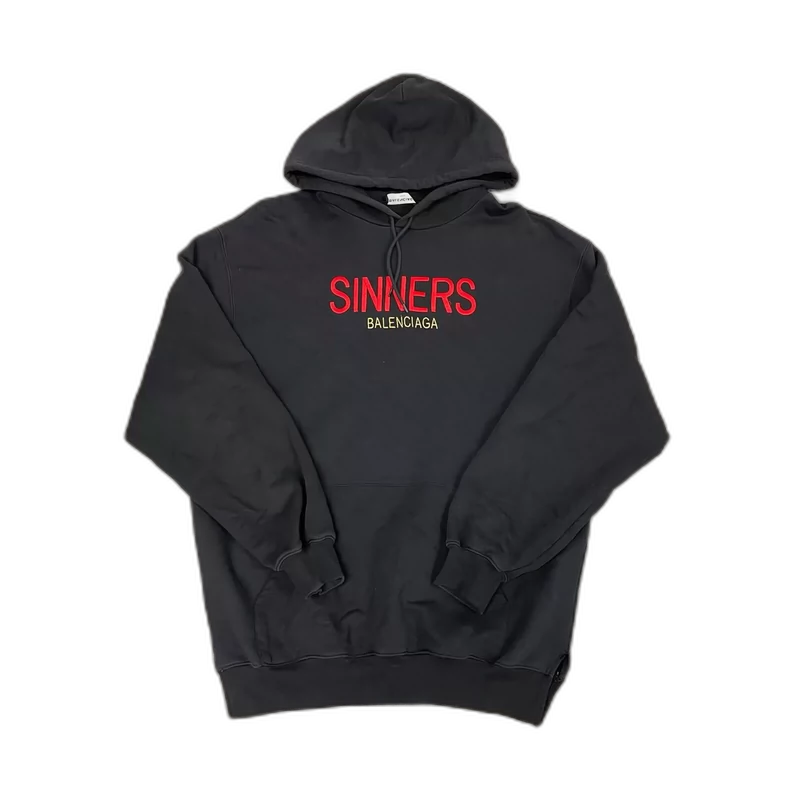 Balenciaga Hoodie with Sinners Embroidery