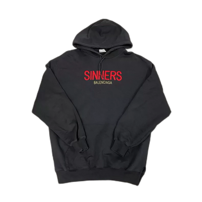Balenciaga Hoodie with Sinners Embroidery