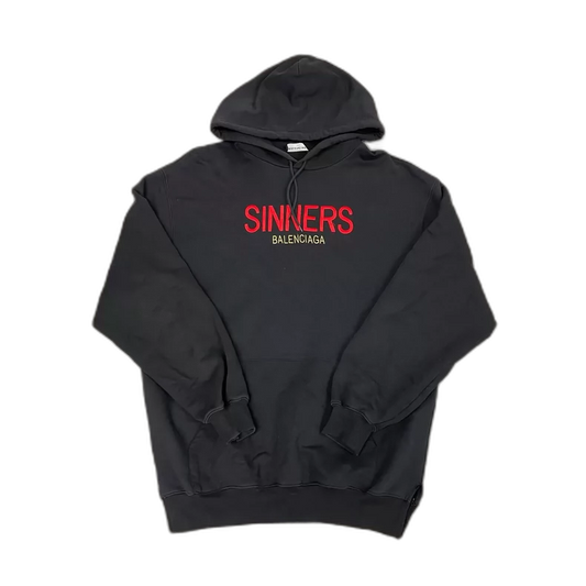 Balenciaga Hoodie with Sinners Embroidery