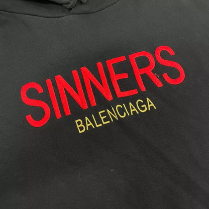 Balenciaga Hoodie with Sinners Embroidery