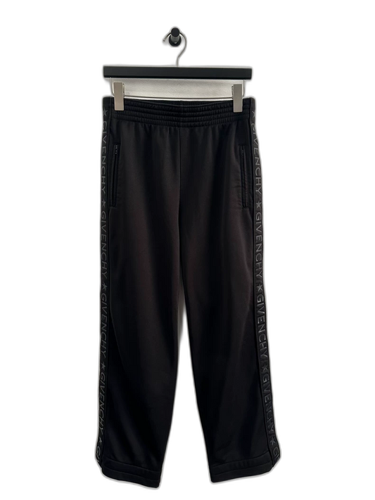 Givenchy Black Logo Side Sports Pants