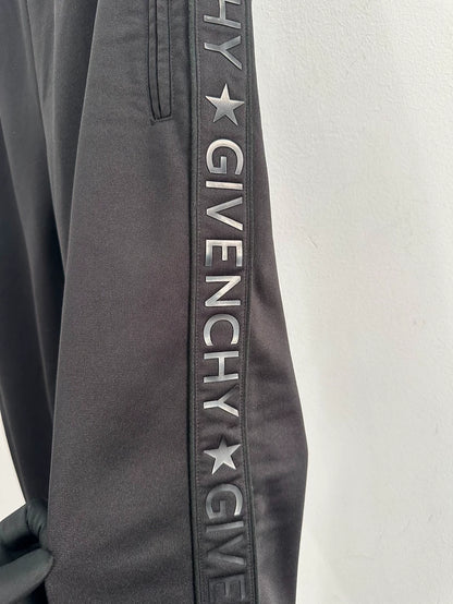 Givenchy Black Logo Side Sports Pants