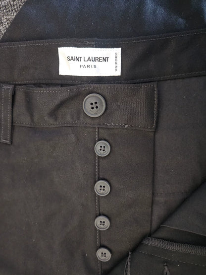 Black Casual Pants by Saint Laurent