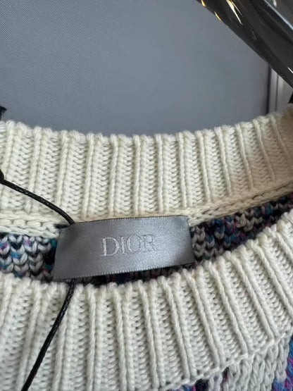 Dior x Stussy Purple Logo Knit Sweater