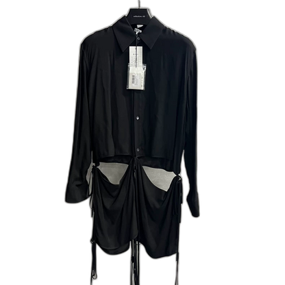 Black Deconstructed Long Sleeve Shirt by Loewe