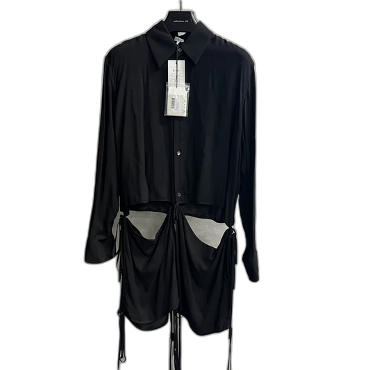 Black Deconstructed Long Sleeve Shirt by Loewe