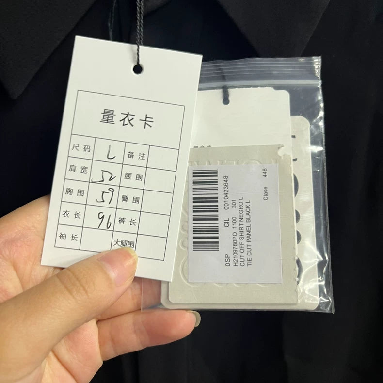 Black Deconstructed Long Sleeve Shirt by Loewe