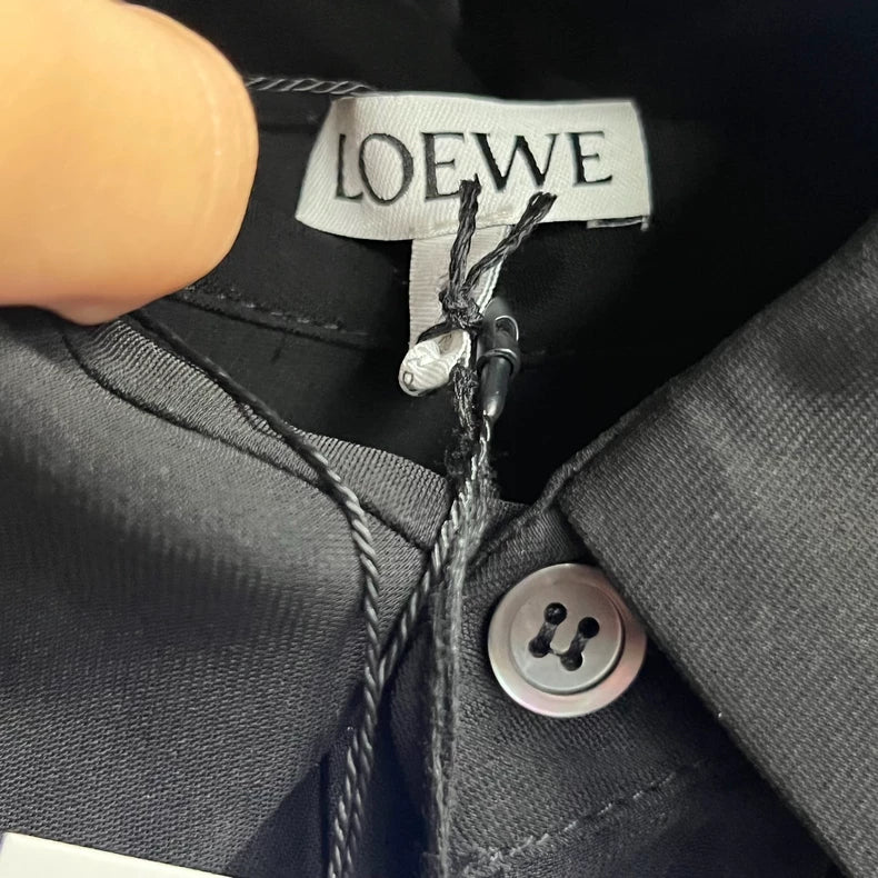 Black Deconstructed Long Sleeve Shirt by Loewe