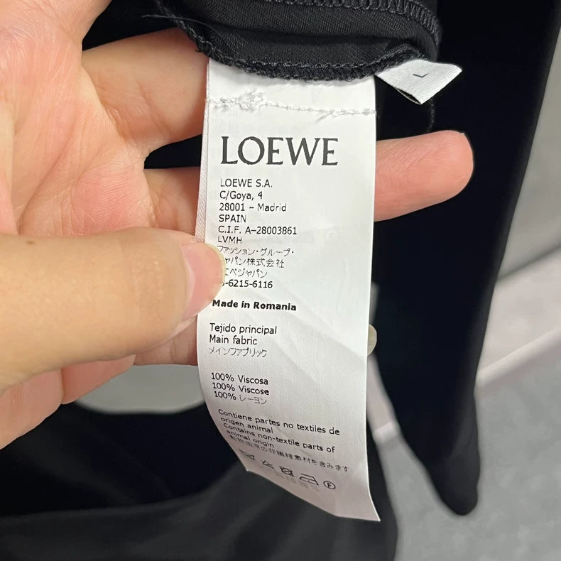 Black Deconstructed Long Sleeve Shirt by Loewe