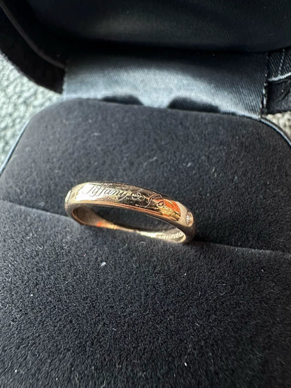 Tiffany & Co. 18k Rose Gold Diamond Ring