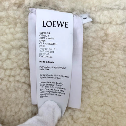 Loewe Brown Leather Zip Jacket