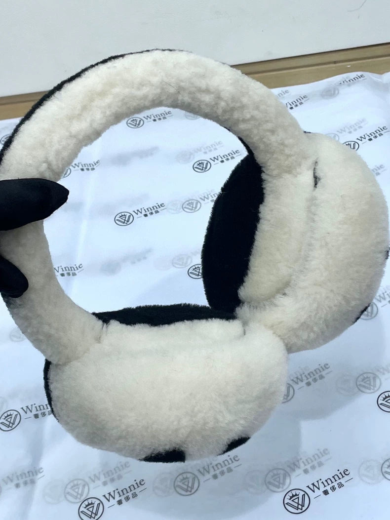 Chanel Black and White Earmuffs