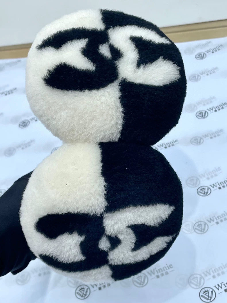 Chanel Black and White Earmuffs