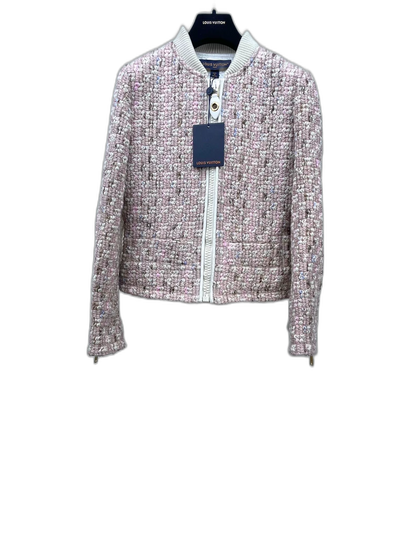 Pink Tweed Zip Jacket from Louis Vuitton