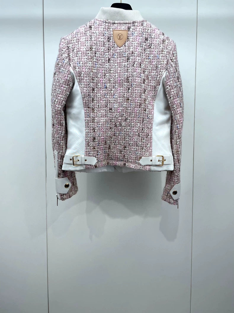 Pink Tweed Zip Jacket from Louis Vuitton