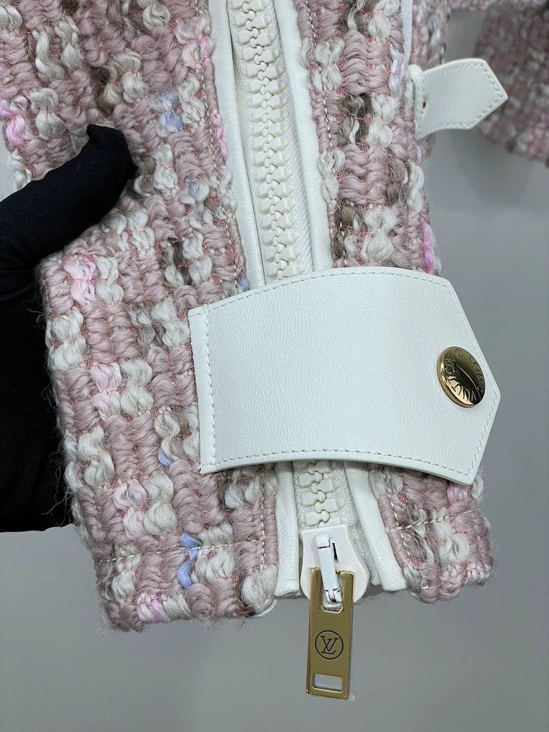 Pink Tweed Zip Jacket from Louis Vuitton