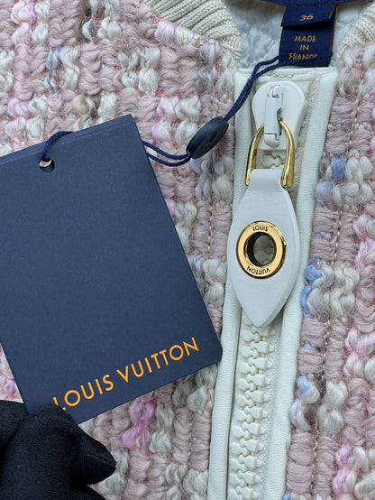 Pink Tweed Zip Jacket from Louis Vuitton