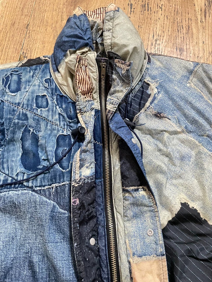 Kapital Vintage Patchwork Denim Vest