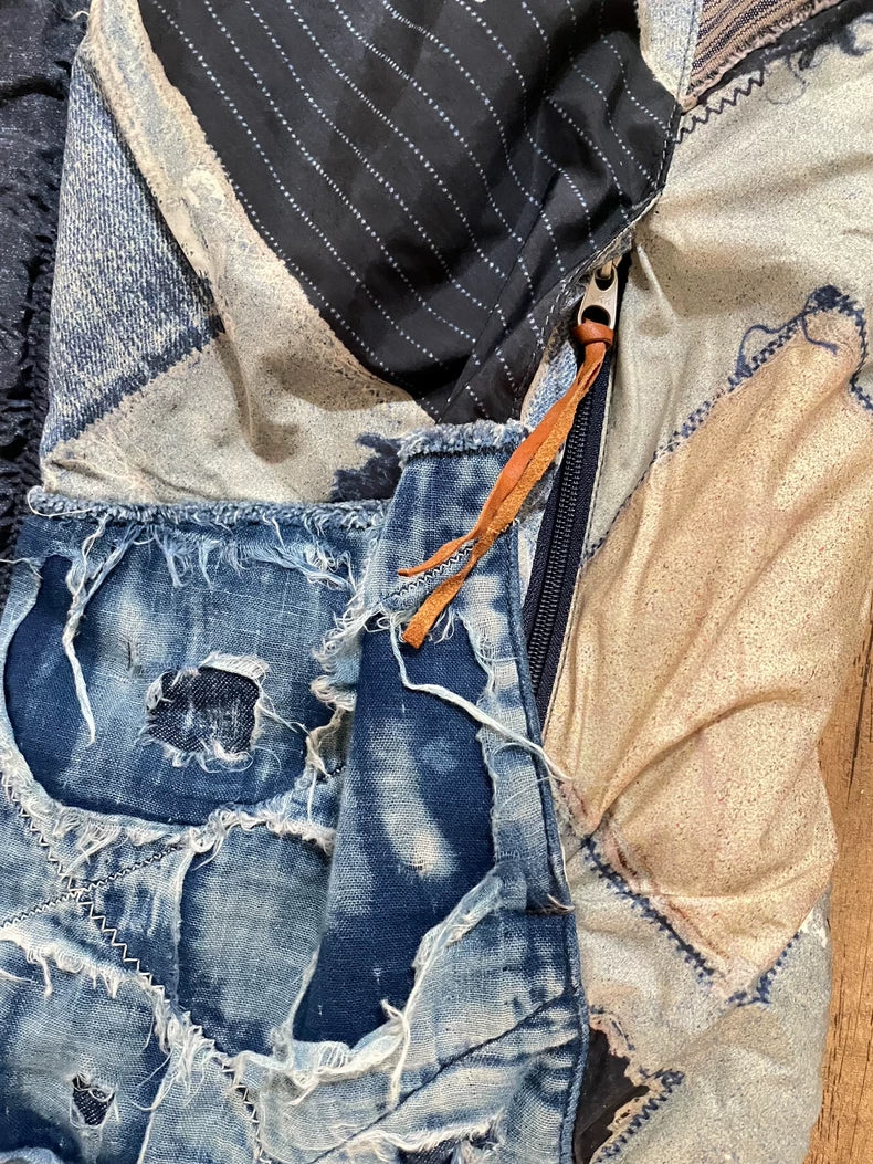 Kapital Vintage Patchwork Denim Vest