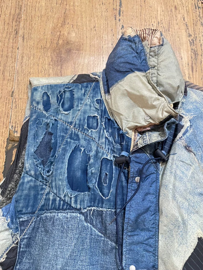 Kapital Vintage Patchwork Denim Vest