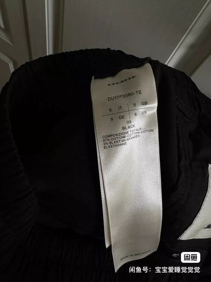 Rick Owens Black Casual Shorts