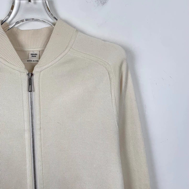 Hermes Geometric Print Silk Jacket