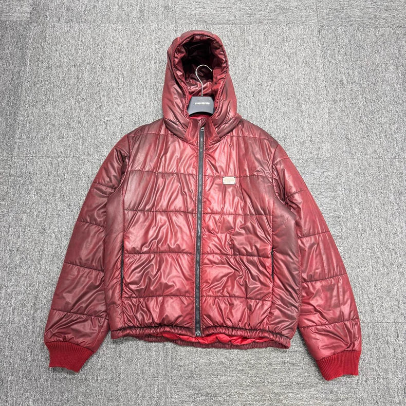 Black Red Down Jacket-zp
