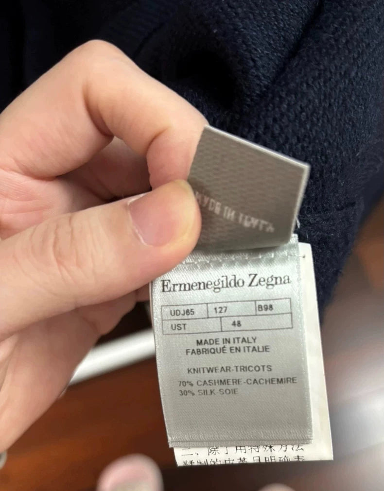 Ermenegildo Zegna Cashmere Blend Knit Sweater