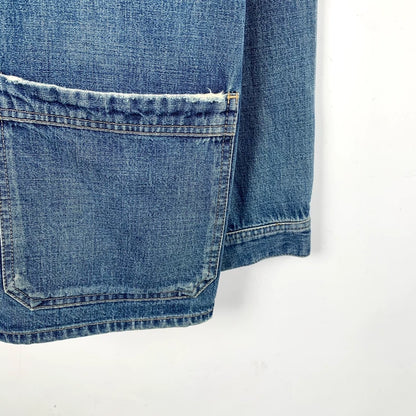 Celine Blue Cotton Horn Button Denim Jacket