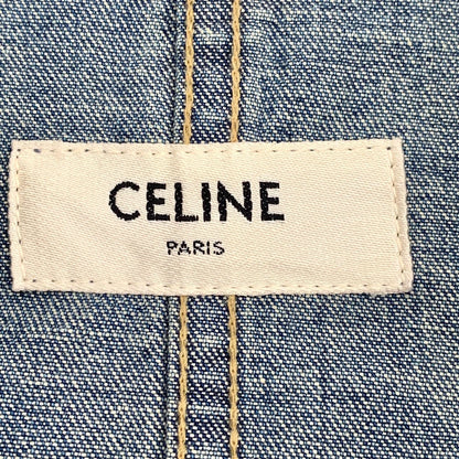 Celine Blue Cotton Horn Button Denim Jacket