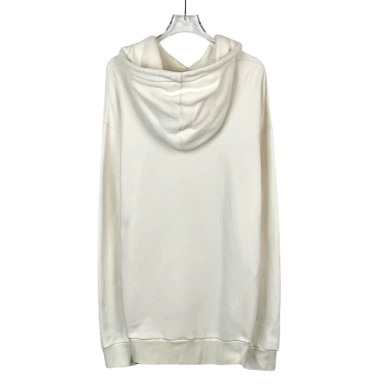 Gucci Beige Logo Cat Hoodie with Drawstrings