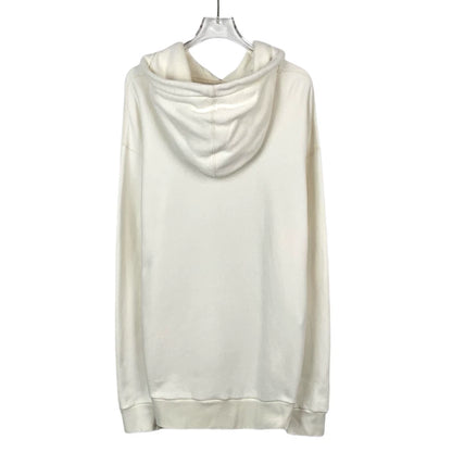 Gucci Beige Logo Cat Hoodie with Drawstrings