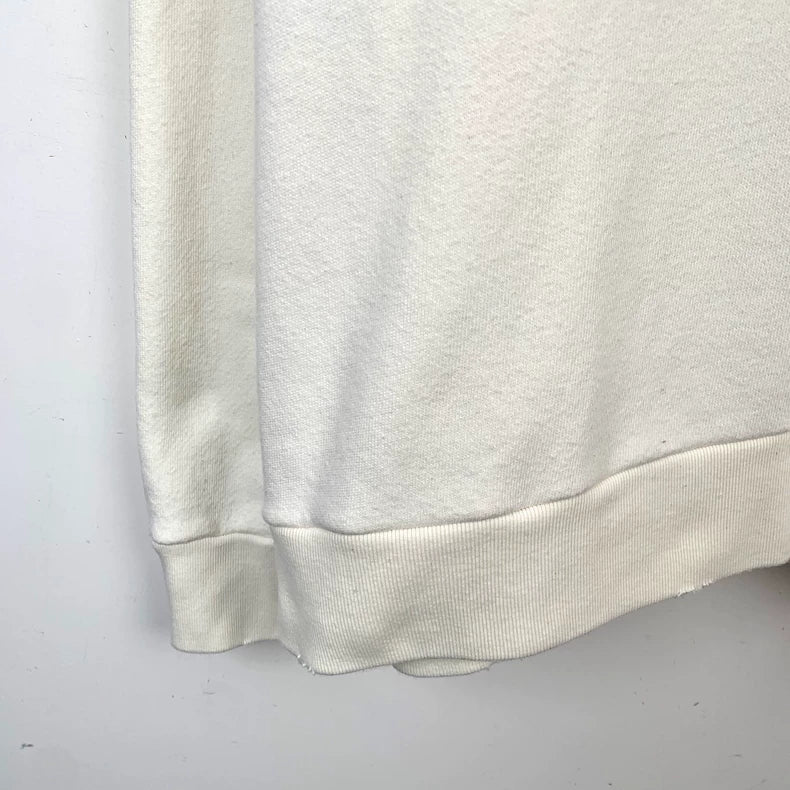 Gucci Beige Logo Cat Hoodie with Drawstrings