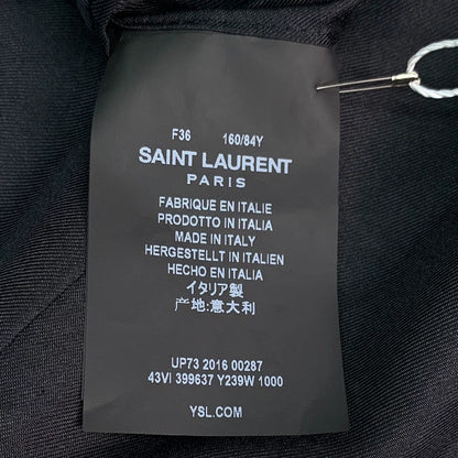 Saint Laurent Black Wool Blazer with Crystal