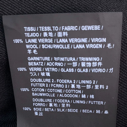 Saint Laurent Black Wool Blazer with Crystal