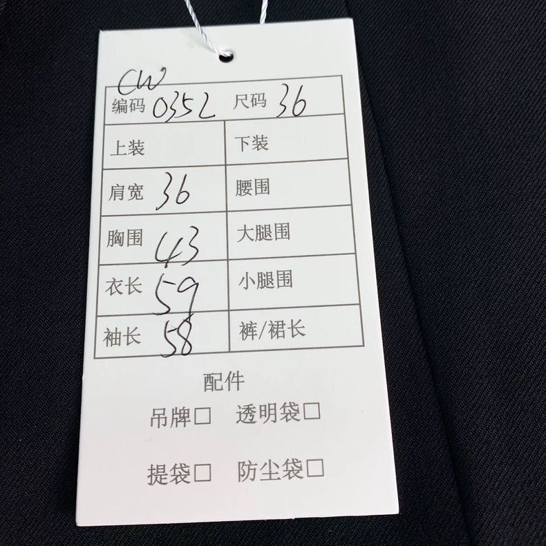 Saint Laurent Black Wool Blazer with Crystal