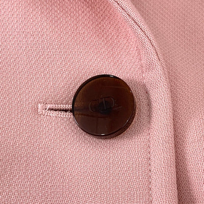 Dior Pink Double-Breasted Wool Coat