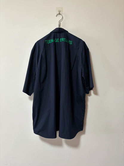 Raf Simons Blue Short Sleeve Shirt