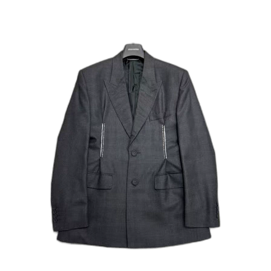 Dior Checkered Waistcoat Suit Jacket-zp