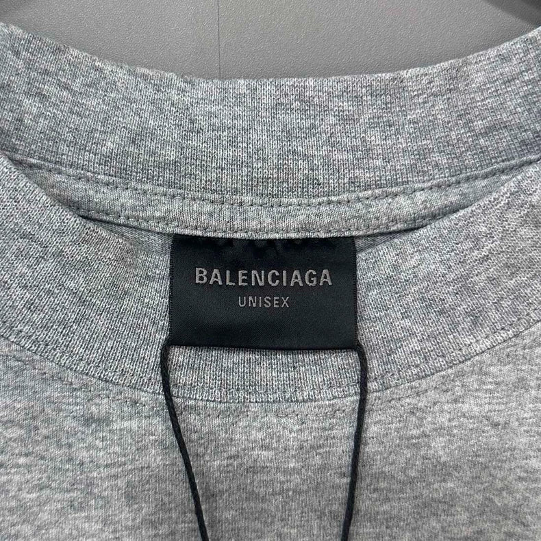 Balenciaga Gray I Love Paris T-Shirt-yf