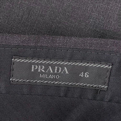 Black Casual Wool Dress Pants